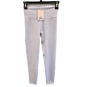 Wilo the Label Base Ribbed Lilac 7/8 Leggings NEW